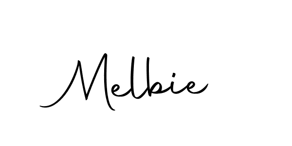 Create a beautiful signature design for name Melbie. With this signature (Autography-DOLnW) fonts, you can make a handwritten signature for free. Melbie signature style 10 images and pictures png