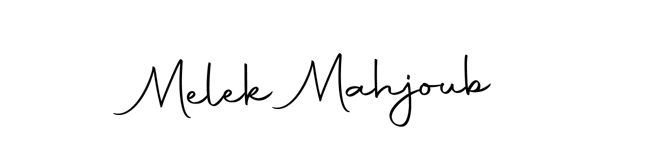Also we have Melek Mahjoub name is the best signature style. Create professional handwritten signature collection using Autography-DOLnW autograph style. Melek Mahjoub signature style 10 images and pictures png