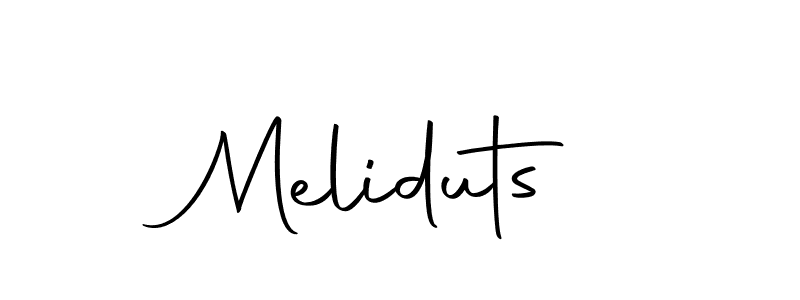 Create a beautiful signature design for name Meliduts. With this signature (Autography-DOLnW) fonts, you can make a handwritten signature for free. Meliduts signature style 10 images and pictures png