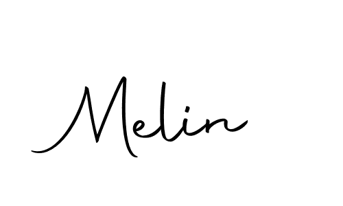 Make a beautiful signature design for name Melin. With this signature (Autography-DOLnW) style, you can create a handwritten signature for free. Melin signature style 10 images and pictures png