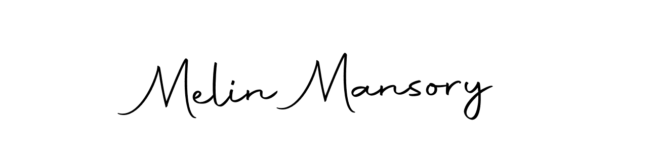 Create a beautiful signature design for name Melin Mansory. With this signature (Autography-DOLnW) fonts, you can make a handwritten signature for free. Melin Mansory signature style 10 images and pictures png