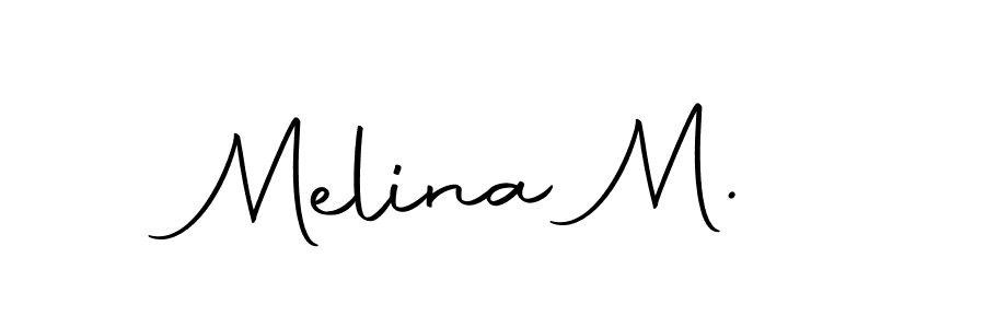 Also we have Melina M. name is the best signature style. Create professional handwritten signature collection using Autography-DOLnW autograph style. Melina M. signature style 10 images and pictures png