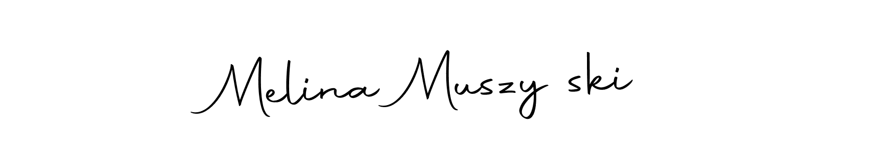 Use a signature maker to create a handwritten signature online. With this signature software, you can design (Autography-DOLnW) your own signature for name Melina Muszyński. Melina Muszyński signature style 10 images and pictures png