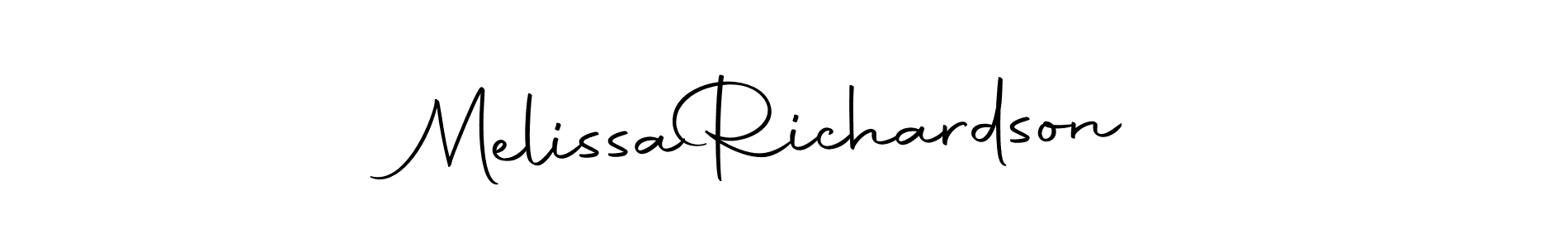 Design your own signature with our free online signature maker. With this signature software, you can create a handwritten (Autography-DOLnW) signature for name Melissa  Richardson. Melissa  Richardson signature style 10 images and pictures png