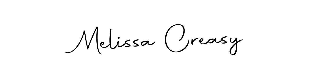 You should practise on your own different ways (Autography-DOLnW) to write your name (Melissa Creasy) in signature. don't let someone else do it for you. Melissa Creasy signature style 10 images and pictures png