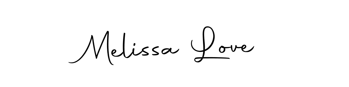 Also we have Melissa Love name is the best signature style. Create professional handwritten signature collection using Autography-DOLnW autograph style. Melissa Love signature style 10 images and pictures png