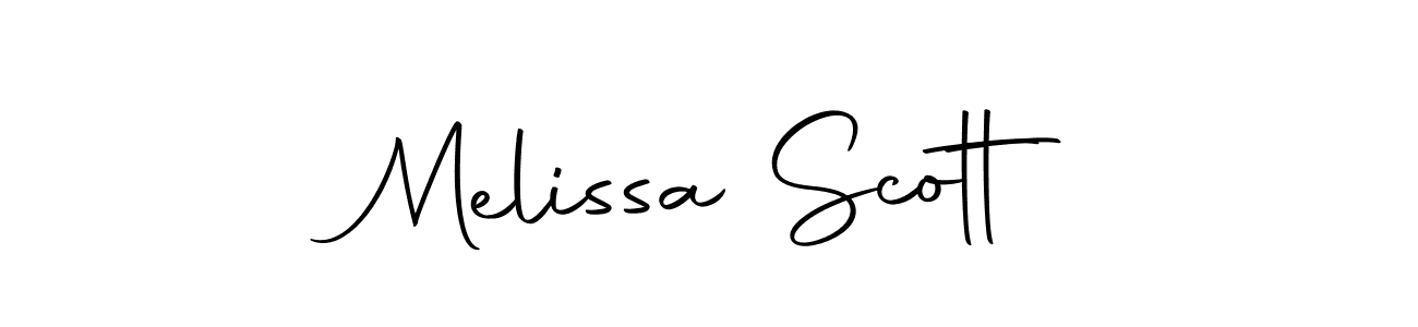 Create a beautiful signature design for name Melissa Scott. With this signature (Autography-DOLnW) fonts, you can make a handwritten signature for free. Melissa Scott signature style 10 images and pictures png
