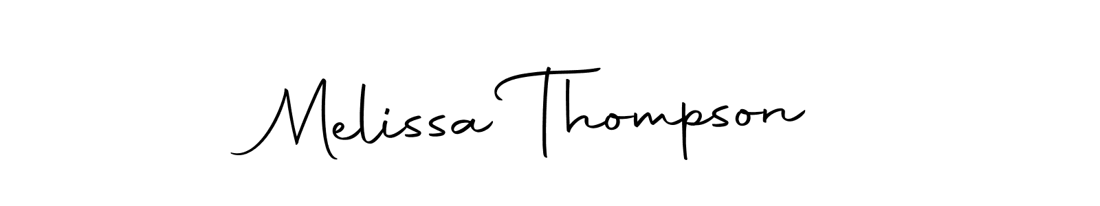 Make a short Melissa Thompson signature style. Manage your documents anywhere anytime using Autography-DOLnW. Create and add eSignatures, submit forms, share and send files easily. Melissa Thompson signature style 10 images and pictures png