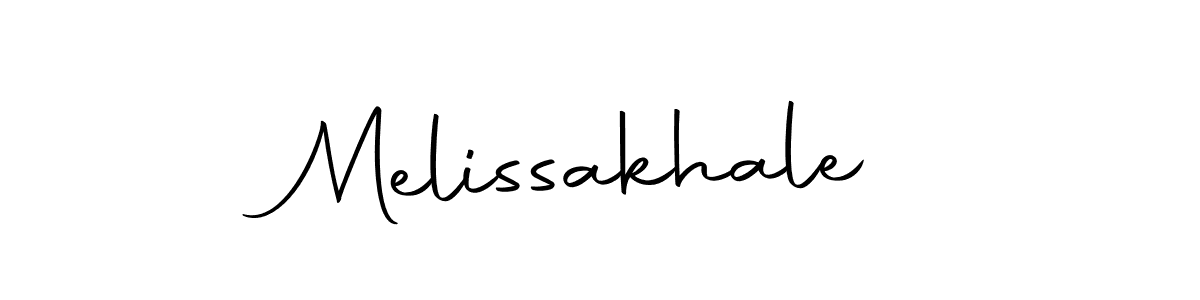 How to make Melissakhale signature? Autography-DOLnW is a professional autograph style. Create handwritten signature for Melissakhale name. Melissakhale signature style 10 images and pictures png