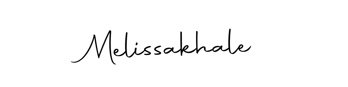 How to make Melissakhale signature? Autography-DOLnW is a professional autograph style. Create handwritten signature for Melissakhale name. Melissakhale signature style 10 images and pictures png