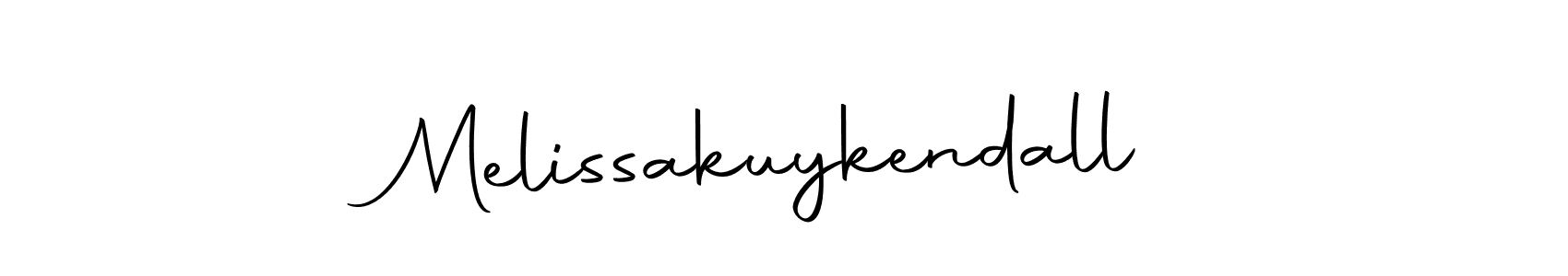 Use a signature maker to create a handwritten signature online. With this signature software, you can design (Autography-DOLnW) your own signature for name Melissakuykendall. Melissakuykendall signature style 10 images and pictures png