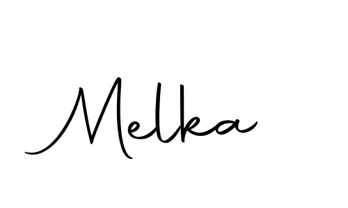 Create a beautiful signature design for name Melka. With this signature (Autography-DOLnW) fonts, you can make a handwritten signature for free. Melka signature style 10 images and pictures png