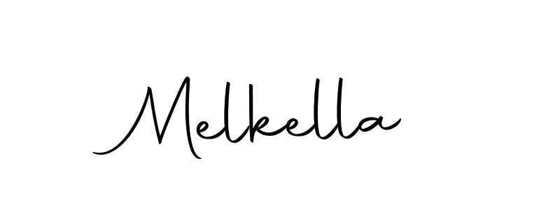 Melkella stylish signature style. Best Handwritten Sign (Autography-DOLnW) for my name. Handwritten Signature Collection Ideas for my name Melkella. Melkella signature style 10 images and pictures png