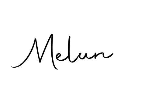 The best way (Autography-DOLnW) to make a short signature is to pick only two or three words in your name. The name Melun include a total of six letters. For converting this name. Melun signature style 10 images and pictures png