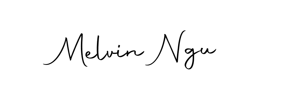 Melvin Ngu stylish signature style. Best Handwritten Sign (Autography-DOLnW) for my name. Handwritten Signature Collection Ideas for my name Melvin Ngu. Melvin Ngu signature style 10 images and pictures png