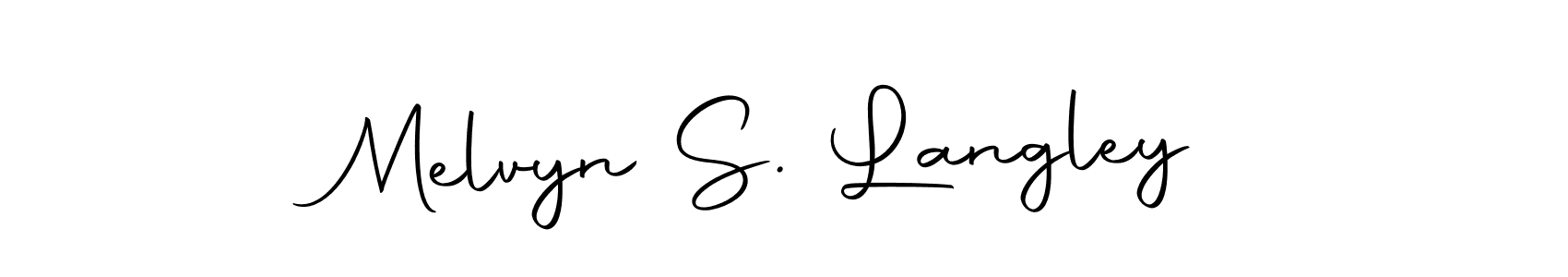 Once you've used our free online signature maker to create your best signature Autography-DOLnW style, it's time to enjoy all of the benefits that Melvyn S. Langley name signing documents. Melvyn S. Langley signature style 10 images and pictures png