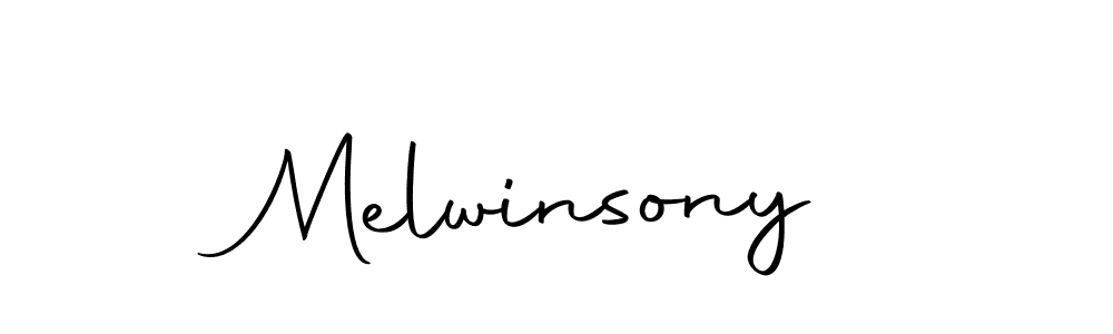 You should practise on your own different ways (Autography-DOLnW) to write your name (Melwinsony) in signature. don't let someone else do it for you. Melwinsony signature style 10 images and pictures png