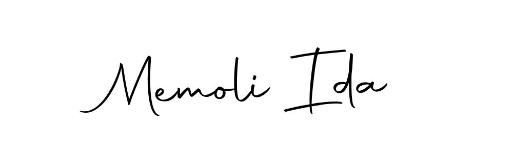 How to make Memoli Ida name signature. Use Autography-DOLnW style for creating short signs online. This is the latest handwritten sign. Memoli Ida signature style 10 images and pictures png
