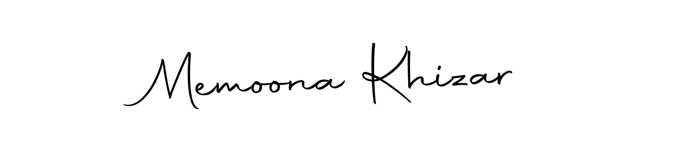 Make a beautiful signature design for name Memoona Khizar. Use this online signature maker to create a handwritten signature for free. Memoona Khizar signature style 10 images and pictures png