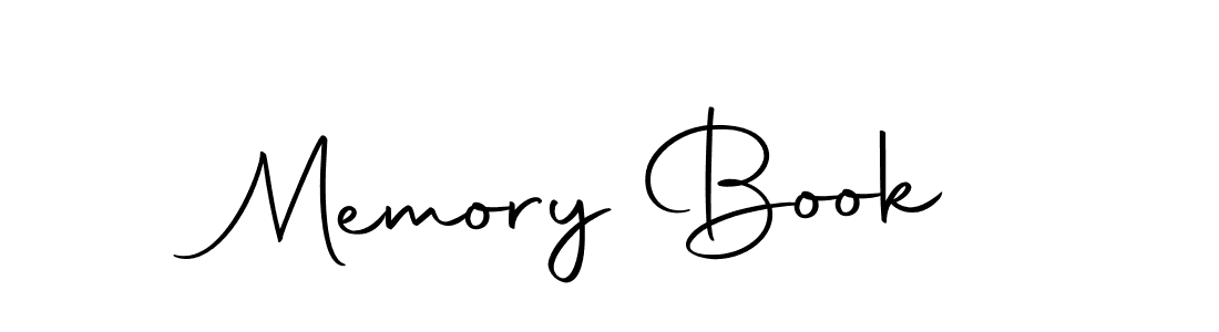 Design your own signature with our free online signature maker. With this signature software, you can create a handwritten (Autography-DOLnW) signature for name Memory Book. Memory Book signature style 10 images and pictures png