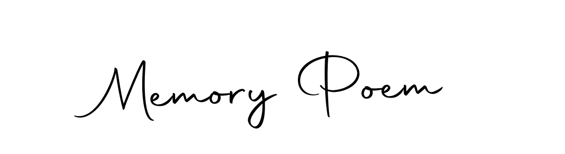 Similarly Autography-DOLnW is the best handwritten signature design. Signature creator online .You can use it as an online autograph creator for name Memory Poem. Memory Poem signature style 10 images and pictures png