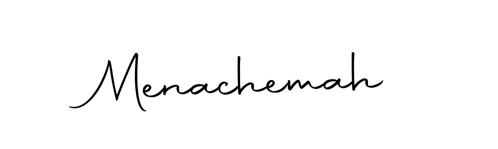 Also we have Menachemah name is the best signature style. Create professional handwritten signature collection using Autography-DOLnW autograph style. Menachemah signature style 10 images and pictures png