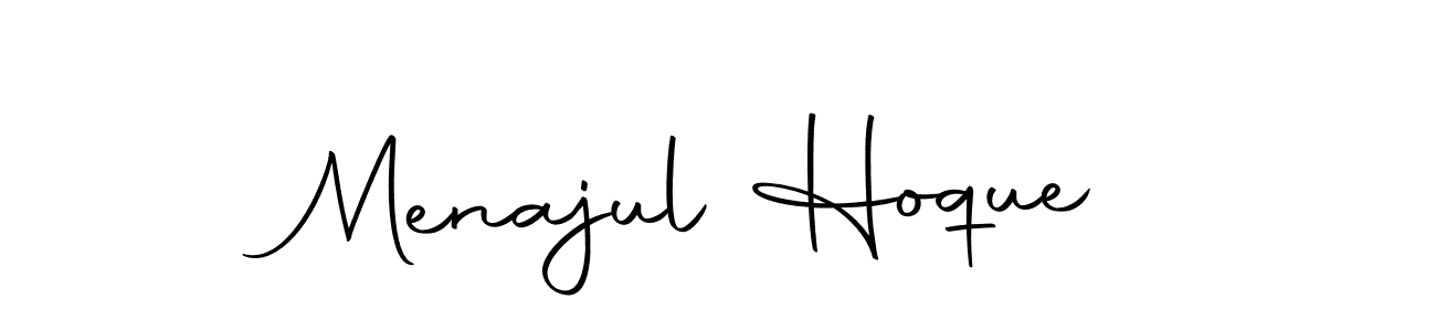 if you are searching for the best signature style for your name Menajul Hoque. so please give up your signature search. here we have designed multiple signature styles  using Autography-DOLnW. Menajul Hoque signature style 10 images and pictures png