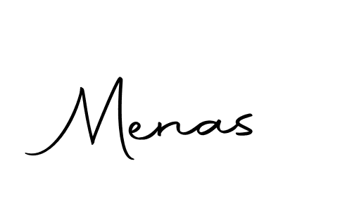 Make a beautiful signature design for name Menas. With this signature (Autography-DOLnW) style, you can create a handwritten signature for free. Menas signature style 10 images and pictures png