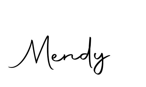 Make a beautiful signature design for name Mendy. With this signature (Autography-DOLnW) style, you can create a handwritten signature for free. Mendy signature style 10 images and pictures png