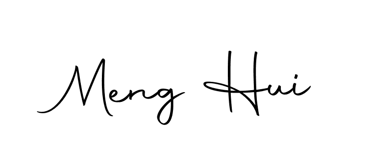 Design your own signature with our free online signature maker. With this signature software, you can create a handwritten (Autography-DOLnW) signature for name Meng Hui. Meng Hui signature style 10 images and pictures png