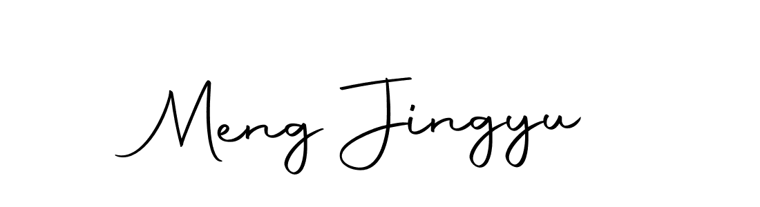 Create a beautiful signature design for name Meng Jingyu. With this signature (Autography-DOLnW) fonts, you can make a handwritten signature for free. Meng Jingyu signature style 10 images and pictures png