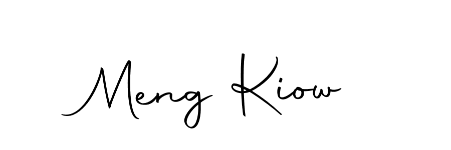 You should practise on your own different ways (Autography-DOLnW) to write your name (Meng Kiow) in signature. don't let someone else do it for you. Meng Kiow signature style 10 images and pictures png