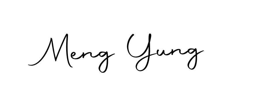 Design your own signature with our free online signature maker. With this signature software, you can create a handwritten (Autography-DOLnW) signature for name Meng Yung. Meng Yung signature style 10 images and pictures png