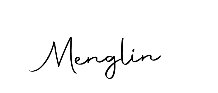 Make a beautiful signature design for name Menglin. With this signature (Autography-DOLnW) style, you can create a handwritten signature for free. Menglin signature style 10 images and pictures png