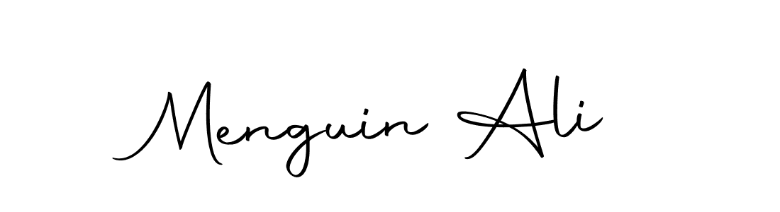 Menguin Ali stylish signature style. Best Handwritten Sign (Autography-DOLnW) for my name. Handwritten Signature Collection Ideas for my name Menguin Ali. Menguin Ali signature style 10 images and pictures png