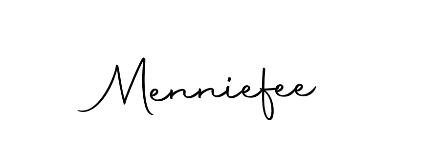 Make a short Menniefee signature style. Manage your documents anywhere anytime using Autography-DOLnW. Create and add eSignatures, submit forms, share and send files easily. Menniefee signature style 10 images and pictures png