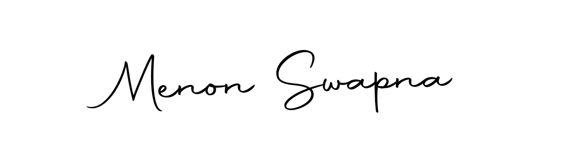 The best way (Autography-DOLnW) to make a short signature is to pick only two or three words in your name. The name Menon Swapna include a total of six letters. For converting this name. Menon Swapna signature style 10 images and pictures png