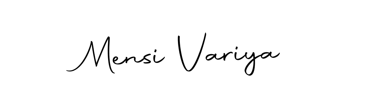 Make a beautiful signature design for name Mensi Variya. Use this online signature maker to create a handwritten signature for free. Mensi Variya signature style 10 images and pictures png