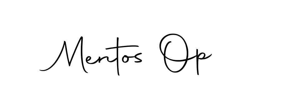 Use a signature maker to create a handwritten signature online. With this signature software, you can design (Autography-DOLnW) your own signature for name Mentos Op. Mentos Op signature style 10 images and pictures png