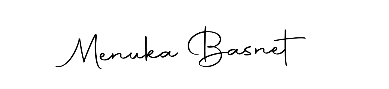 You should practise on your own different ways (Autography-DOLnW) to write your name (Menuka Basnet) in signature. don't let someone else do it for you. Menuka Basnet signature style 10 images and pictures png