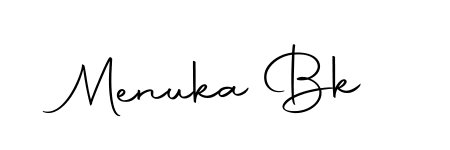 It looks lik you need a new signature style for name Menuka Bk. Design unique handwritten (Autography-DOLnW) signature with our free signature maker in just a few clicks. Menuka Bk signature style 10 images and pictures png
