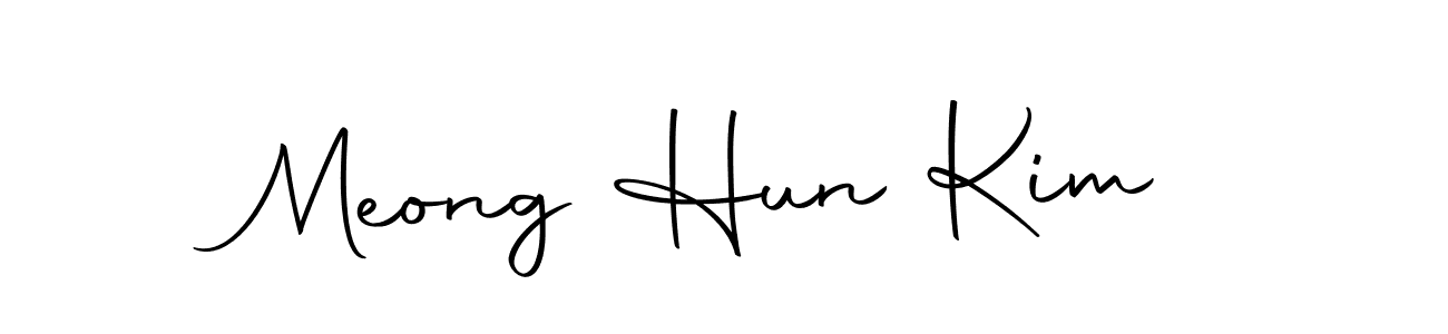 The best way (Autography-DOLnW) to make a short signature is to pick only two or three words in your name. The name Meong Hun Kim include a total of six letters. For converting this name. Meong Hun Kim signature style 10 images and pictures png