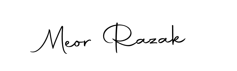 Autography-DOLnW is a professional signature style that is perfect for those who want to add a touch of class to their signature. It is also a great choice for those who want to make their signature more unique. Get Meor Razak name to fancy signature for free. Meor Razak signature style 10 images and pictures png