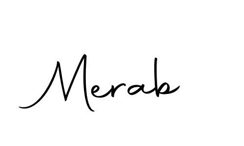 if you are searching for the best signature style for your name Merab. so please give up your signature search. here we have designed multiple signature styles  using Autography-DOLnW. Merab signature style 10 images and pictures png