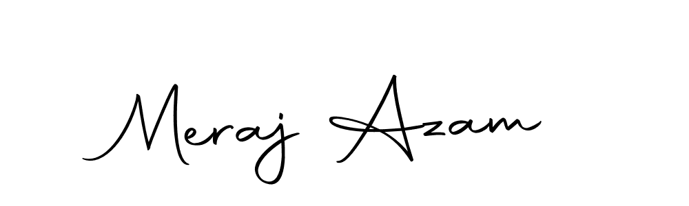 Make a beautiful signature design for name Meraj Azam. Use this online signature maker to create a handwritten signature for free. Meraj Azam signature style 10 images and pictures png