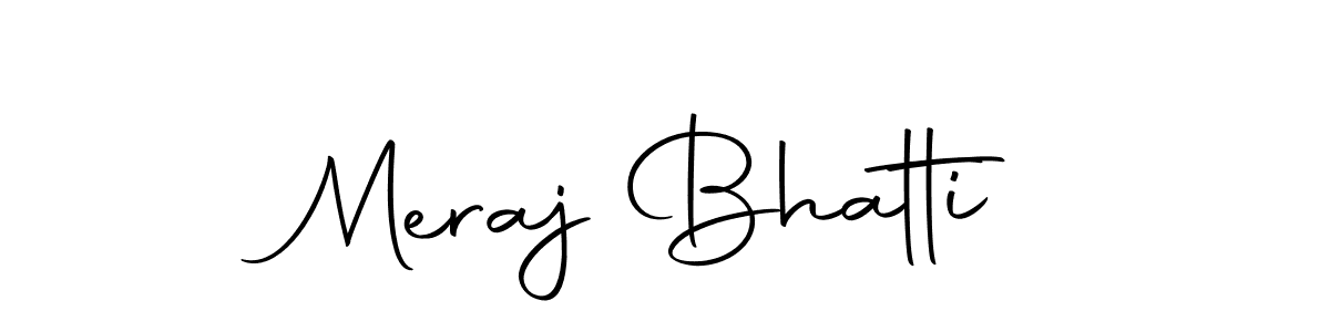 How to make Meraj Bhatti signature? Autography-DOLnW is a professional autograph style. Create handwritten signature for Meraj Bhatti name. Meraj Bhatti signature style 10 images and pictures png
