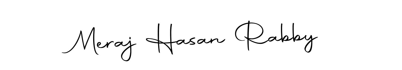 Use a signature maker to create a handwritten signature online. With this signature software, you can design (Autography-DOLnW) your own signature for name Meraj Hasan Rabby. Meraj Hasan Rabby signature style 10 images and pictures png