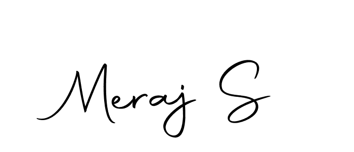 Similarly Autography-DOLnW is the best handwritten signature design. Signature creator online .You can use it as an online autograph creator for name Meraj S. Meraj S signature style 10 images and pictures png