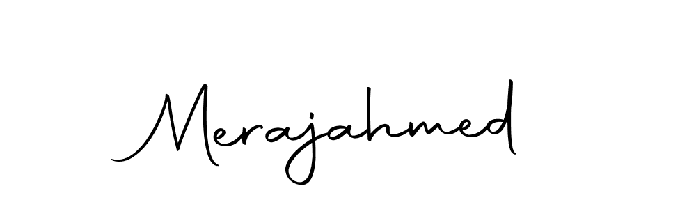 Make a beautiful signature design for name Merajahmed. With this signature (Autography-DOLnW) style, you can create a handwritten signature for free. Merajahmed signature style 10 images and pictures png