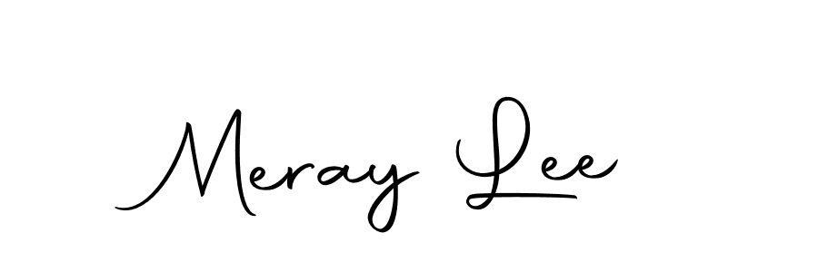 Meray Lee stylish signature style. Best Handwritten Sign (Autography-DOLnW) for my name. Handwritten Signature Collection Ideas for my name Meray Lee. Meray Lee signature style 10 images and pictures png